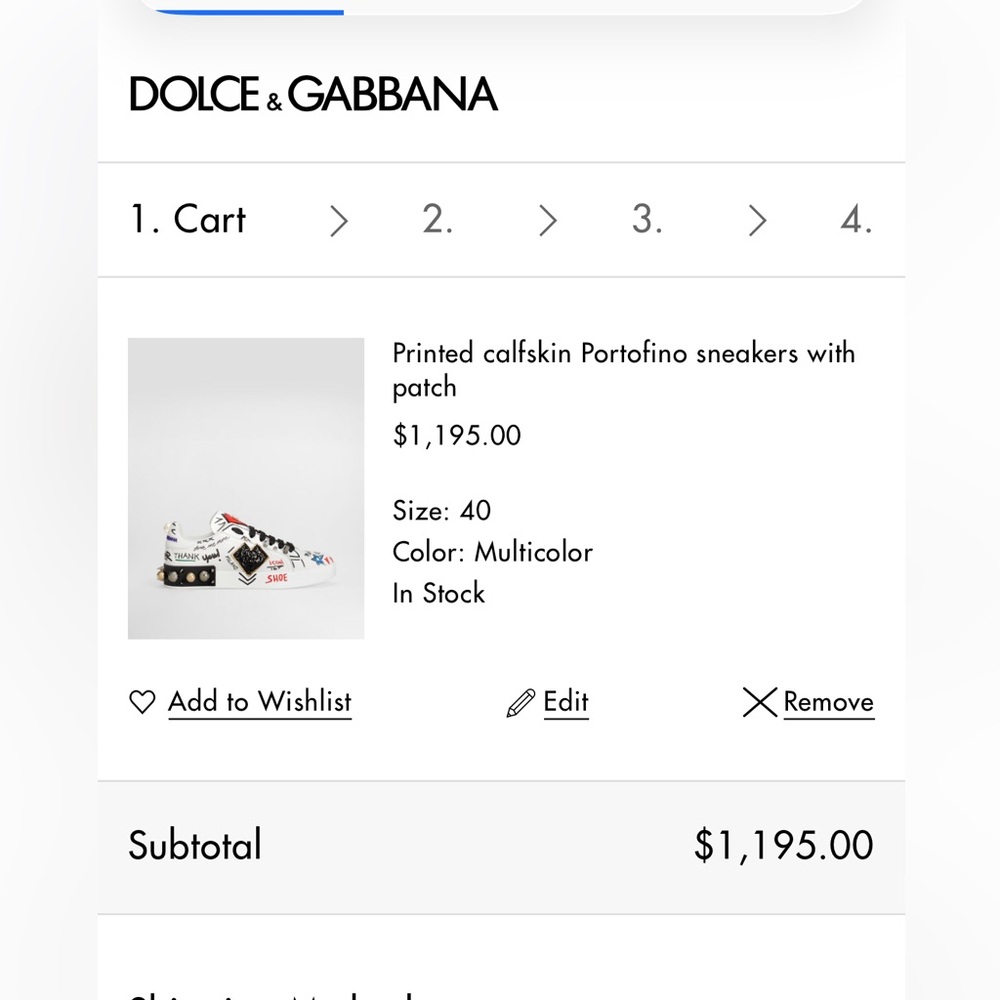 Dolce & Gabbana DG Portofino Designer White Leather Sneakers/Shoes Size 40 - Picture 4 of 16